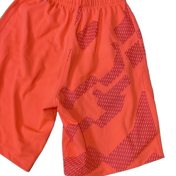 Nike Football Shorts Orange Retro Basketball Turquoise Dri-fit Small - Picture 7 of 12